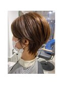 髪質改善/大人ショート/ミニボブ/ふんわりカール/大倉山