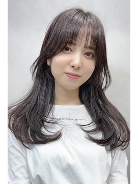 オブハーツ 若葉台店(OF HEARTS) 大人可愛い韓国風くびれヘア【髪質改善/韓国風/ウルフ/前髪】