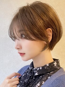 ロンドブルーム 天神大名店(Lond Bloom) ミルクティベージュカラーミニボブ大人ショートボブショート