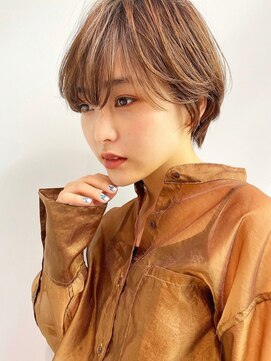 フィルムス 表参道(FILMS) レイヤーカット/ウェットへア/オリーブベージュ/表参道