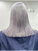 ダブルカラーブルーアッシュグレージュカラーレイヤーカット