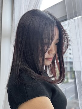 フォレスト 流山おおたかの森(Forest.) 顔周りふんわりレイヤー×艶red