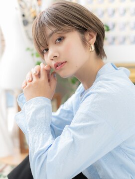 カバーヘア イヴ 戸頭店(COVER HAIR EVE) 大人グレーベージュボブウルフカットc5戸頭20代30代40代