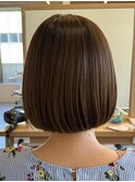 ダブルカラーショートボブインナーカラーハイライトケアブリーチ