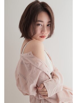 ロンドプランタン 恵比寿(Lond Printemps) 【Lond佐野】ボブルフ 黒髪ネビージュ小顔ワンレンショート