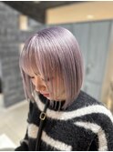 黒髪/ボブルフ/ネビージュ/小顔/ワンレン/佐倉/髪質改善/前髪