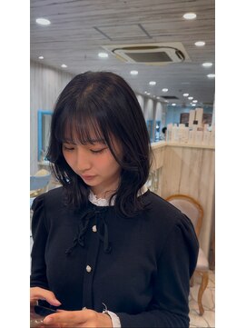 ノアエクレ 銀座(noah ecle) うる艶髪ボブふんわりカール愛され前髪♪