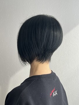 ランプヘアーデザイン(LAMP HAIR DESIGN) 【大森 智博】アシメショート/ブルーブラック