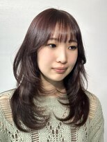 ヴェイン 渋谷(vain)&nbsp;イルミナカラーレイヤーカット顔まわりカット大人ヘア