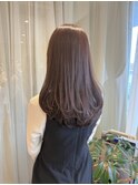 透明感グレージュ×ローレイヤー