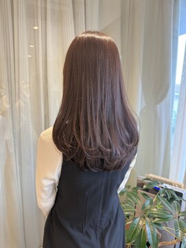 アミリアバイザザ(amiliea by ZA/ZA) 透明感グレージュ×ローレイヤー