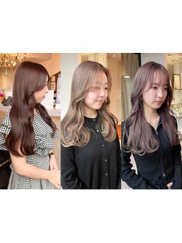 顔周りで印象も変わる!カラーをより綺麗に魅せるCutでデザイン性抜群のStyleに!【心斎橋/髪質改善】