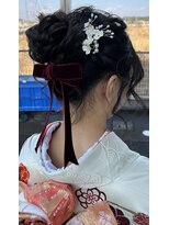 オシャレドロボウ ビス OSHARE DOROBO bis&nbsp;【オシャドロ/京田辺/新田辺】【成人式】リボンアップ