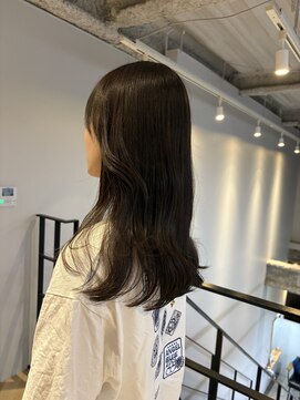 ヌープヘアーアイス(NUUP.hair ici) ブリーチなし◎秋オリーブグレージュ透明感カラーマロンベージュ