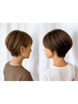 脱白髪染めのデザインカラー◎気になる白髪をカバーし、ダメージレスに理想の色味を叶えます！[髪質改善]