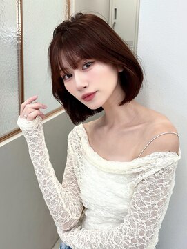 ロンドソレイユ 池袋(Lond soleil) オリーブグレー/ボブ/顔周り/小顔/レイヤー/髪質改善/縮毛矯正