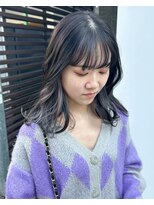 ガーデン ジングウマエ(GARDEN jingumae)&nbsp;シルバーパープルインナーカラー/ミディアムヘア