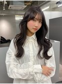 自然に流れる顔周り×ラベンダーグレージュ sayuri