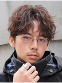 原宿メンズルーズパーマ波巻スパイラルシャドウパーマ緩めfifth