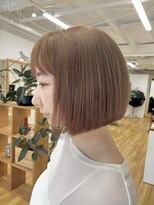 キキ ヘアスタジオ(kiki hair studio)&nbsp;大人女性20代30代40代小顔◎ボブスタイル！　クリアベージュ