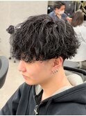 波巻きパーマ