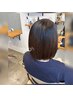  【白髪が気になる方に】カット＋厳選艶リタッチカラー(根本3センチ以内)