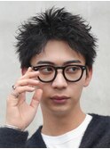 新橋メンズパーマツイストスパイラルパーマ波巻きニュアンス