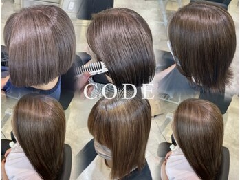 コード バイ アソビ 宮原(CODE by ASOBI)の写真/宮原/宮原駅/髪質改善/縮毛矯正/酸性ストレート/トリートメント/白髪ぼかし