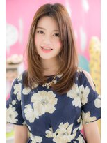 ミック 日暮里店(miq)&nbsp;センターパートで…しっとり大人めロングb