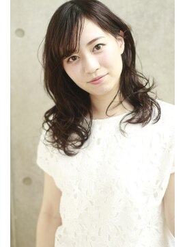 ブリーチ ラボ エーアイ 原宿店(BLEACH LABO Ai) 20代30代40代50代 色っぽふんわりミディの重軽ウェーブヘア♪