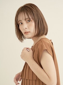 エンタク 新宿三丁目店(enntaku) マロンベージュ/Aライン/かきあげ/くすみカラー[新宿三丁目]