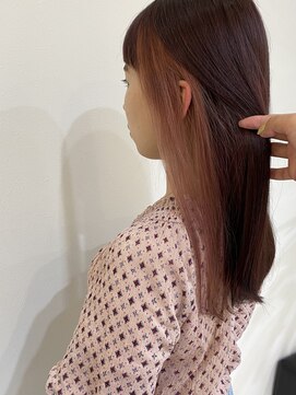 ジュエ ヘアー デザイン(Jue hair design) 春カラーピンクブラウン×ベビーピンクインナー