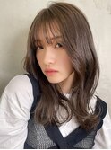 大人くびれレイヤー グレージュ イルミナカラー 表参道 30代40代