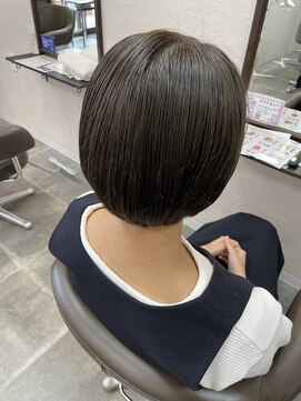 バセット バイ アルター 鎌取店(basset by aL-ter) ココアベージュ/ボブウルフ/黒髪[鎌取駅/髪質改善]