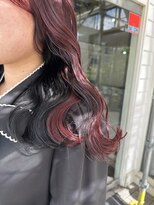 if&nbsp;レッド×ブラック×インナーカラー