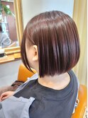 ボブ×ラベンダーピンク