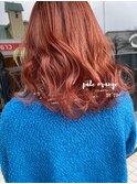 ギャルすぎないお洒落pale orange