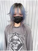 ▽□□▽アニメ風ウルフカット×デザインカラー