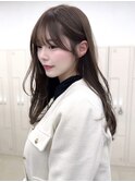 ボブヘア/レイヤーカット/ウェットヘア/オリーブベージュ/表参道