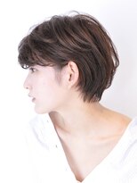 アイスバーグ(eyesburg)&nbsp;大人可愛い艶カラーカーキベージュブラウンミニウルフショート