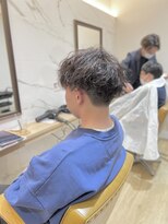 ラポールヘアー(rapport hair)&nbsp;ツーブロック×緩めツイストスパイラル＊