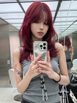 レディアル 渋谷(REDEAL) ワンホンヘア/韓国ヘア/ウルフ/前髪[レイヤーカット/渋谷]