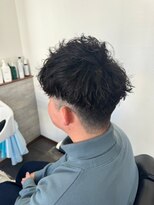 エイト(AITE)&nbsp;ベリーショート/ダークアッシュ/ニュアンスパーマ/韓国マッシュ