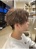 センターパート/ツイストスパイラル