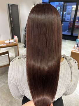 サラビューティーサイト 志免店(SARA Beauty Sight) 【志免】究極の美髪！髪質改善ストレート×ボルドーカラー☆