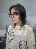ウルフパーマ　強めオシャレパーマ