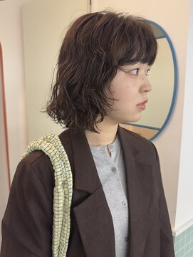 レイヤーボブ/ボブパーマ/くせ毛風パーマ/レイヤーパーマ