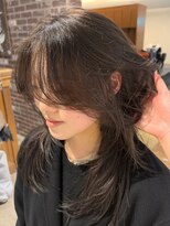 ノラ ヘアーサロン(NORA HAIR SALON) レイヤーカット顔まわりカットブリーチなしオリーブベージュ