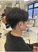 センターパート/フェザーパーマ