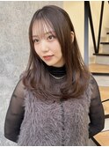 レイヤーカット オリーブベージュ カラー 韓国 髪質改善 仙台